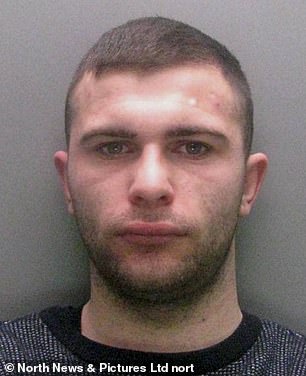 Pictured: John Kennedy, who bombarded his ex-partner with 150 